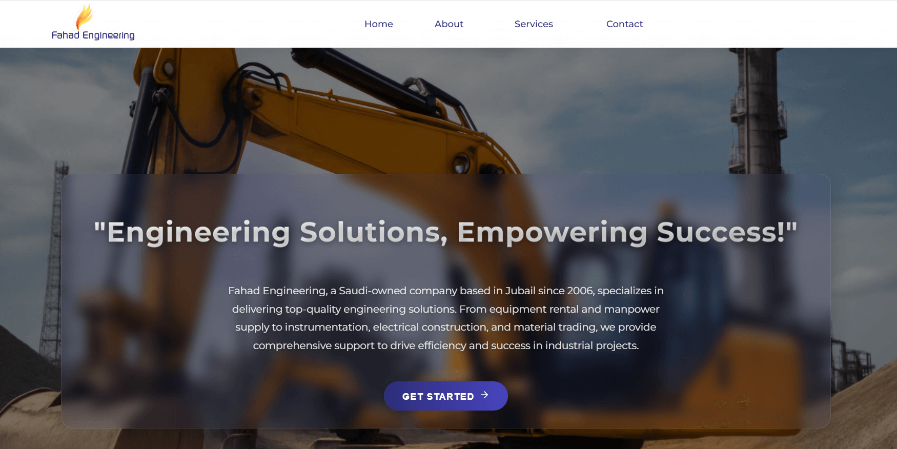 Fahad Engineering Website Redesign project preview