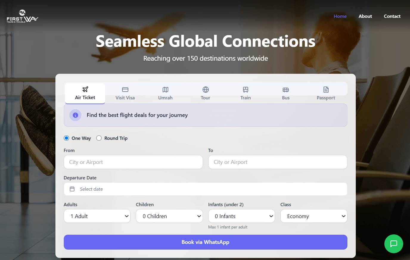 FirstWayBooking.com project preview
