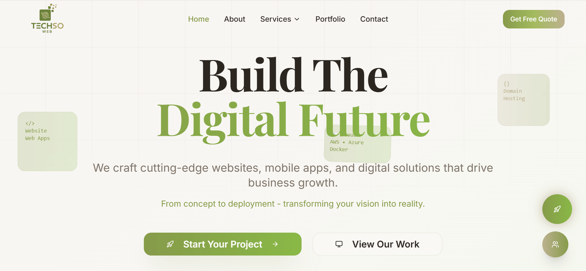 TECHSO Corporate Website project preview